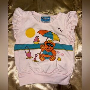 Vintage Pink Panda Bear Graphic Tee